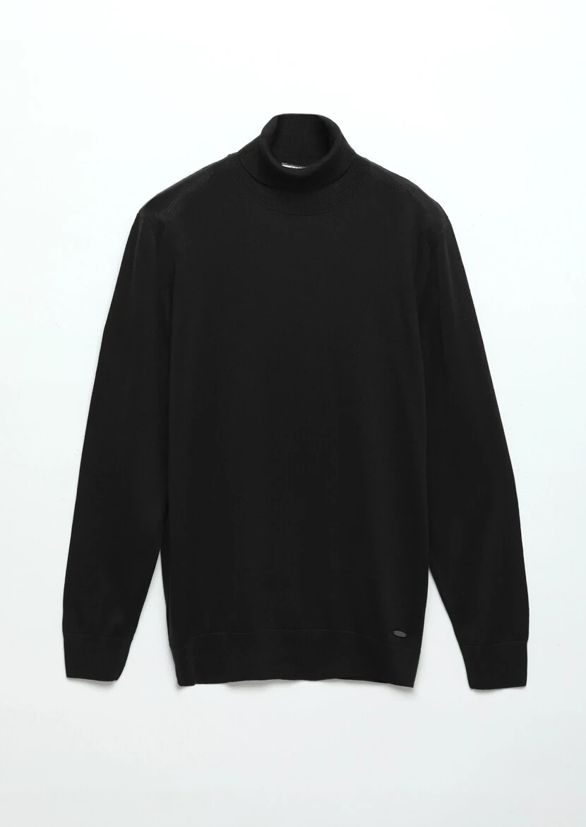 Black Knitwear Sweatshirt - 7