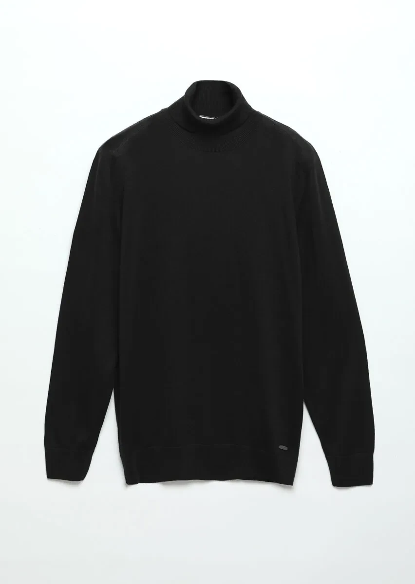 Black Knitwear Sweatshirt - 7