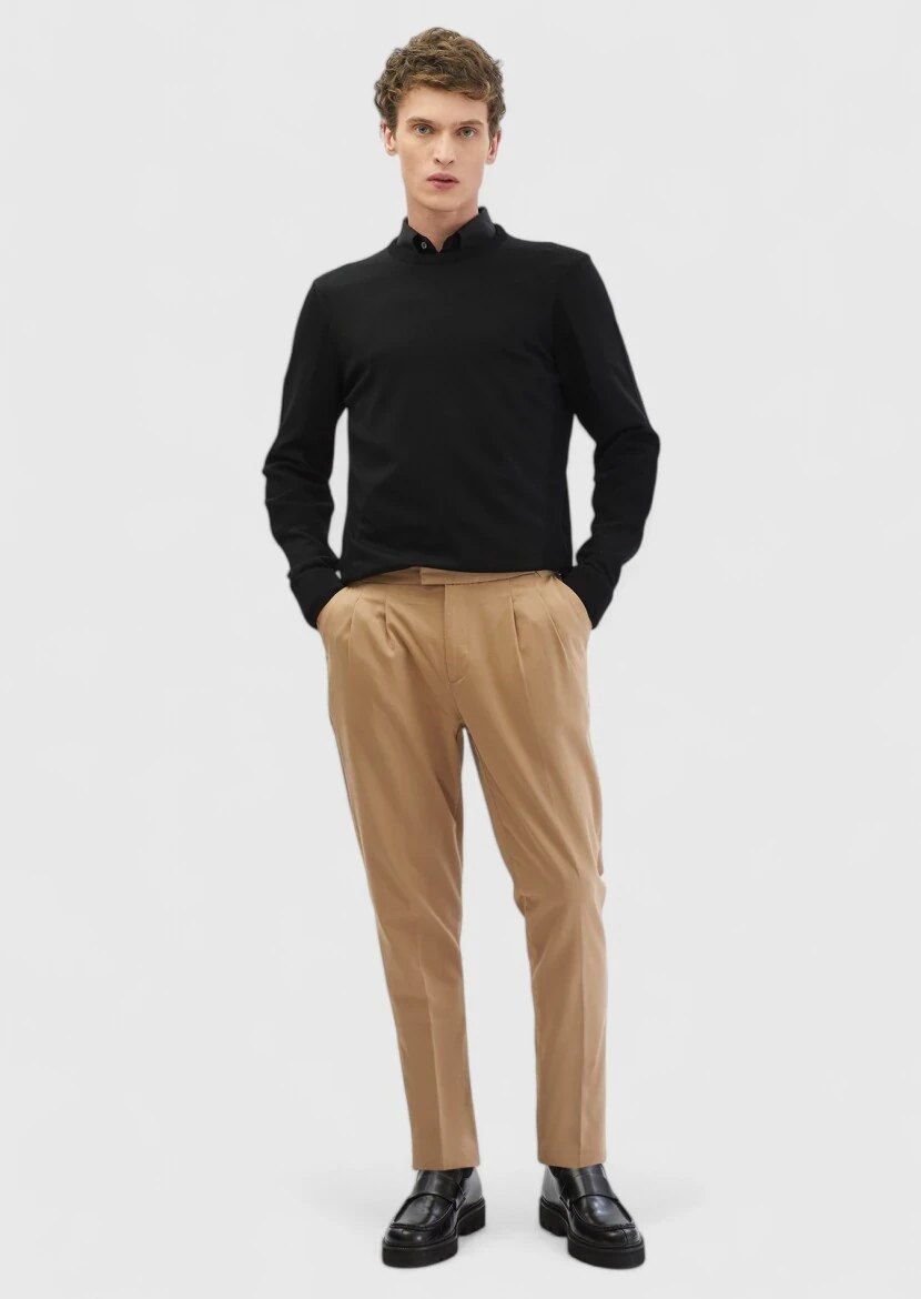 Black Knitwear Sweatshirt 