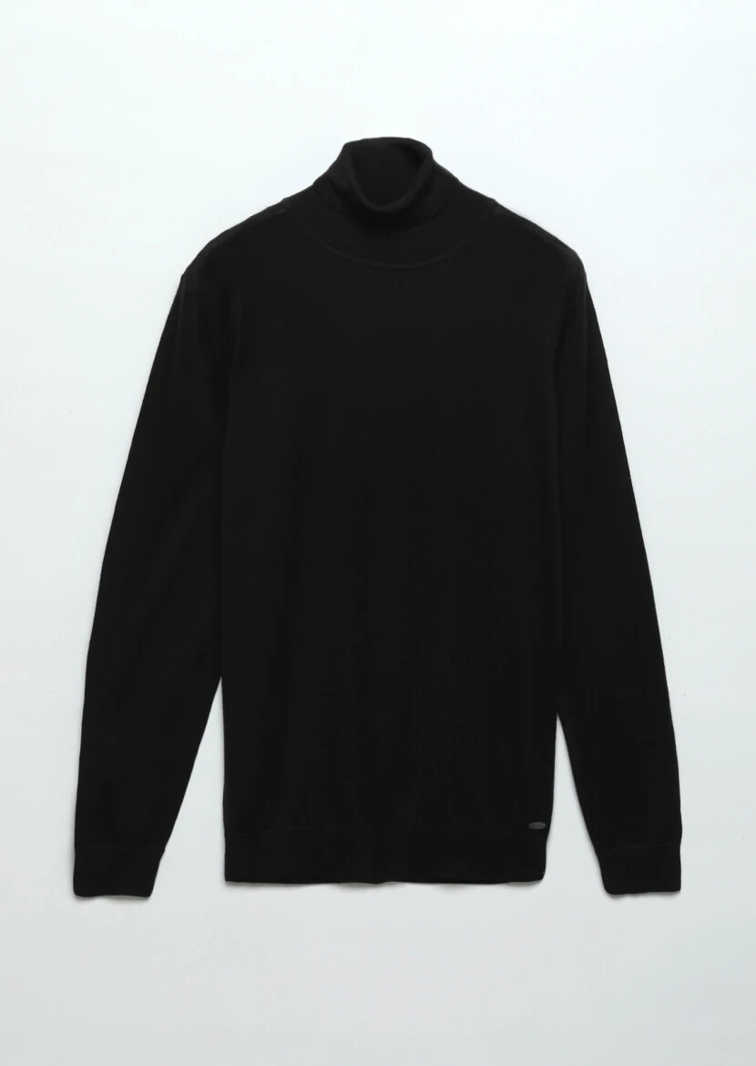 Black Knitwear Sweatshirt - 7
