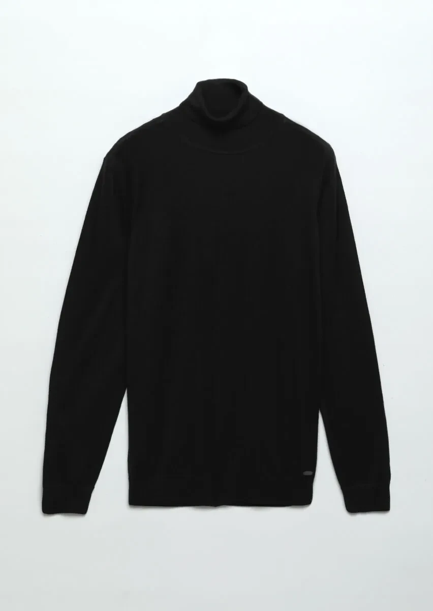 Black Knitwear Sweatshirt - 7