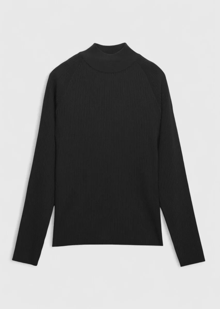 Black Knitwear Sweatshirt - 7