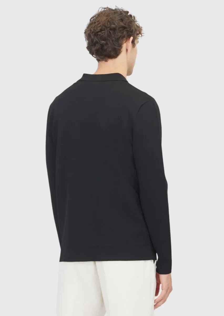 Black Knitwear Sweatshirt - 6