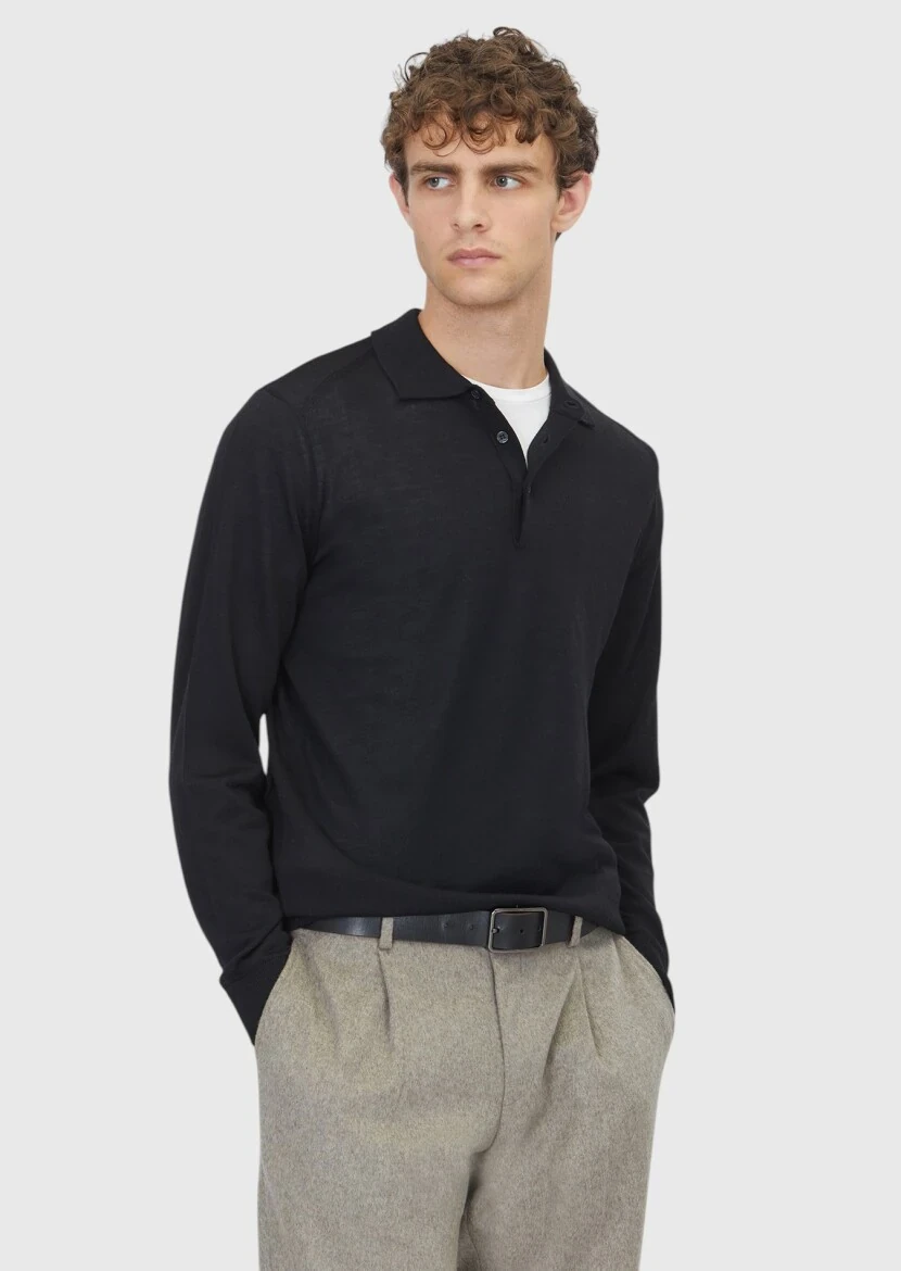 Black Knitwear Sweatshirt - RAMSEY