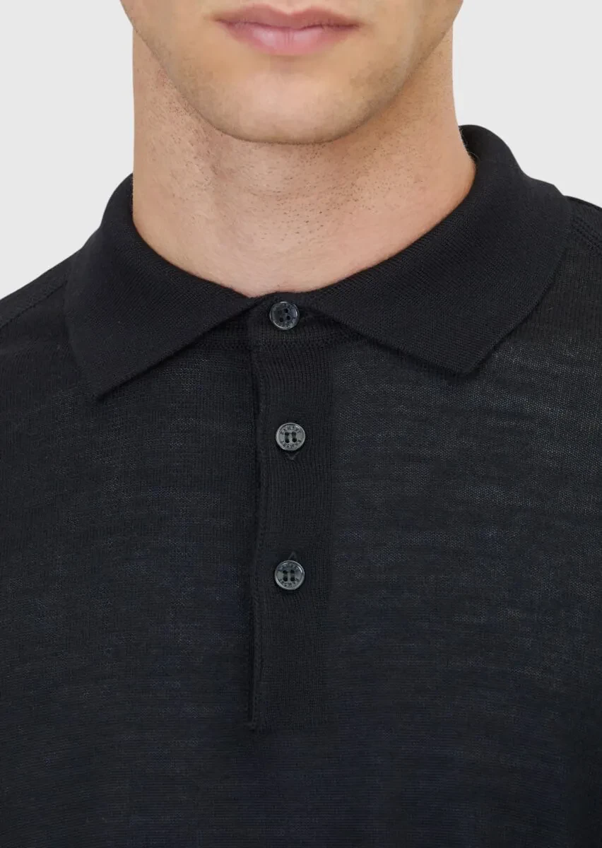 Black Knitwear Sweatshirt - 6