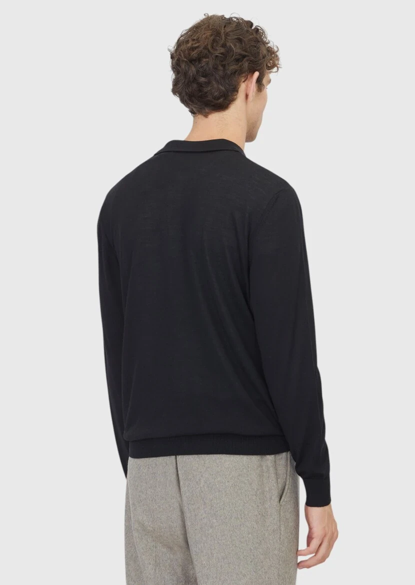 Black Knitwear Sweatshirt - 7