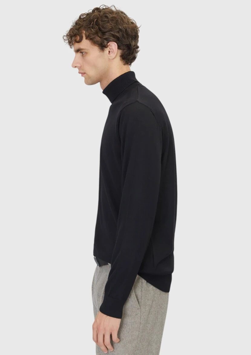 Black Knitwear Sweatshirt - 3
