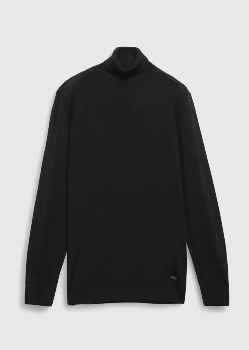 Black Knitwear Sweatshirt - 6