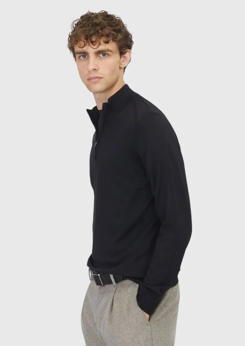 Black Knitwear Sweatshirt - 3