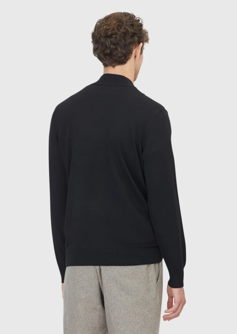 Black Knitwear Sweatshirt - 6