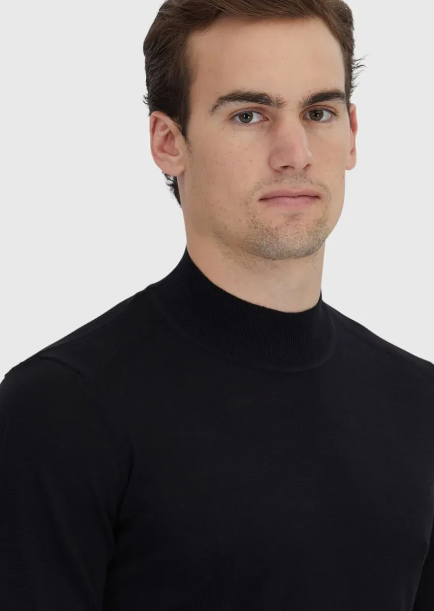 Black Knitwear Sweatshirt - 3