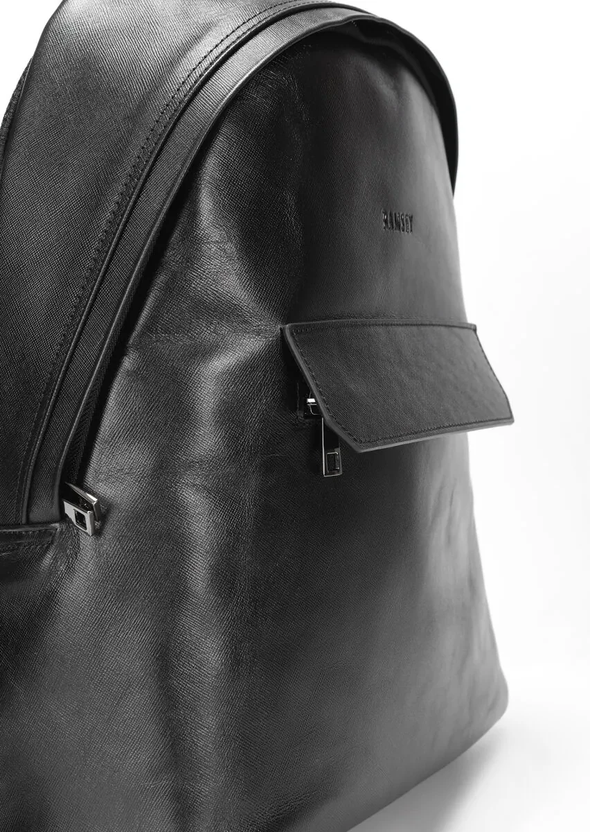 Black Leather Bag - 6