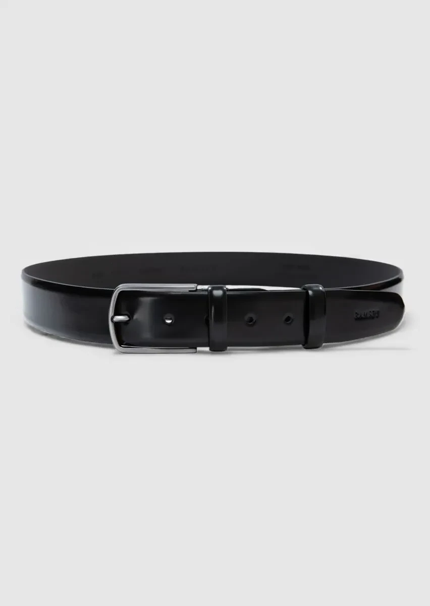 Black Leather Belt - 1