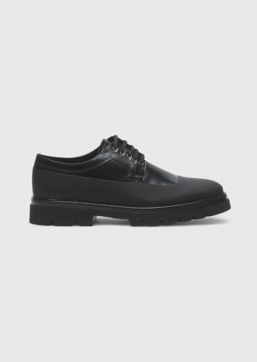 Black Leather Casual Shoes - RAMSEY