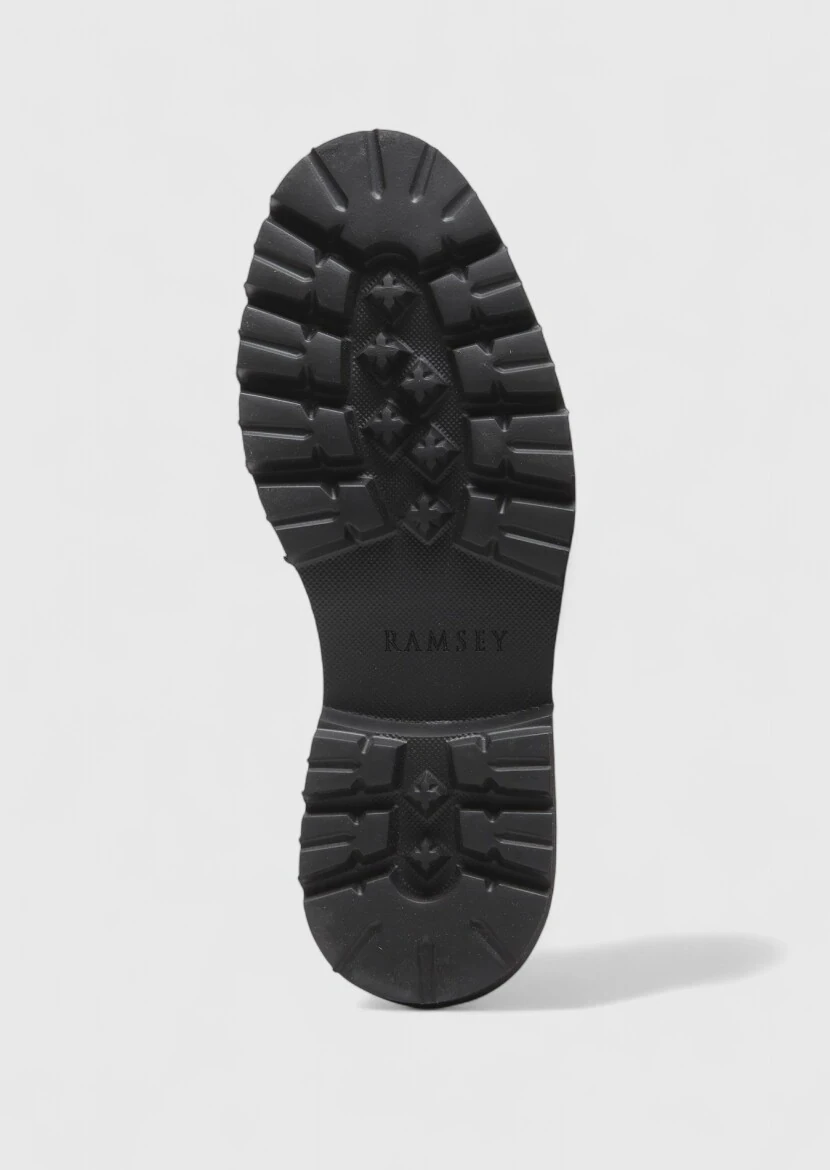 Black Leather Casual Shoes - 4