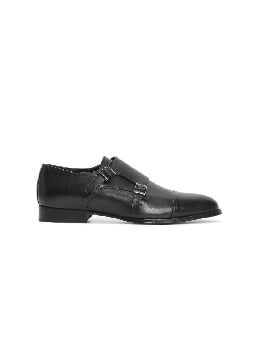 Black Leather Classical Loafer - 1