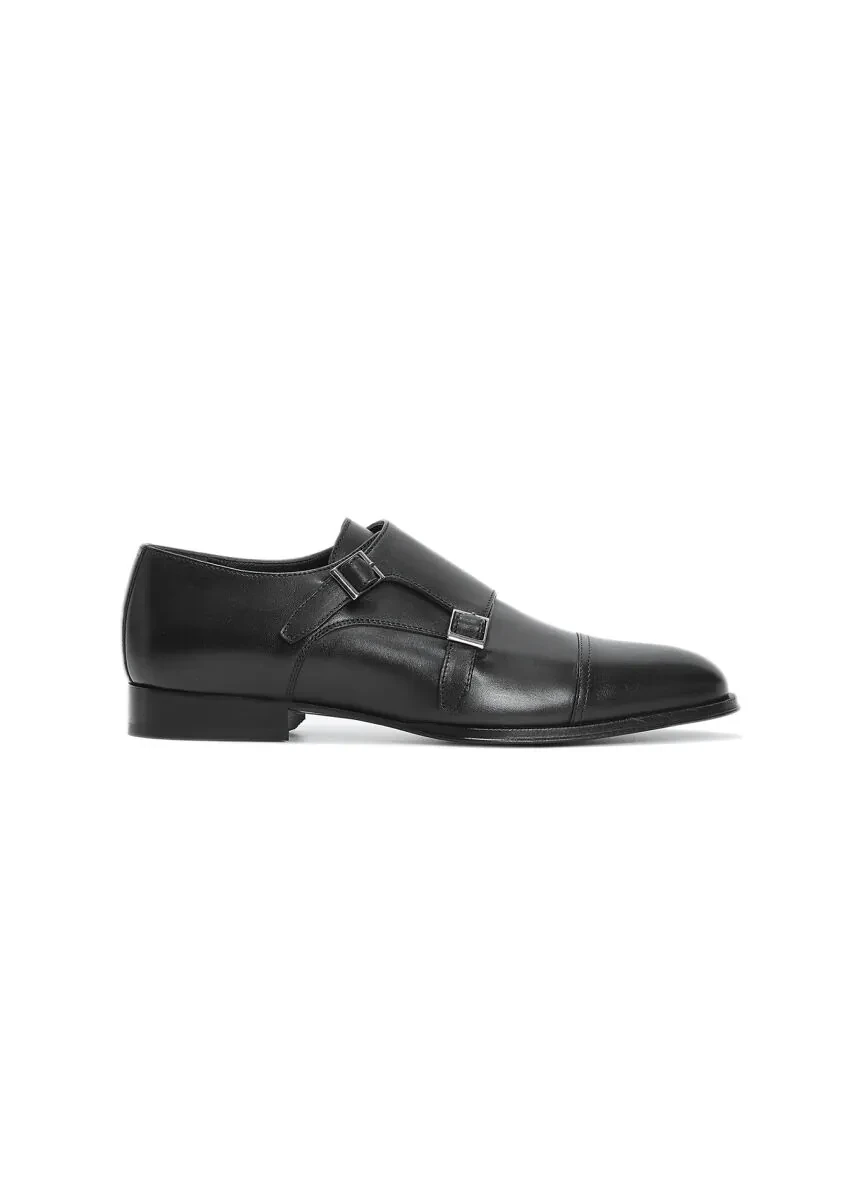 Black Leather Classical Loafer - 1