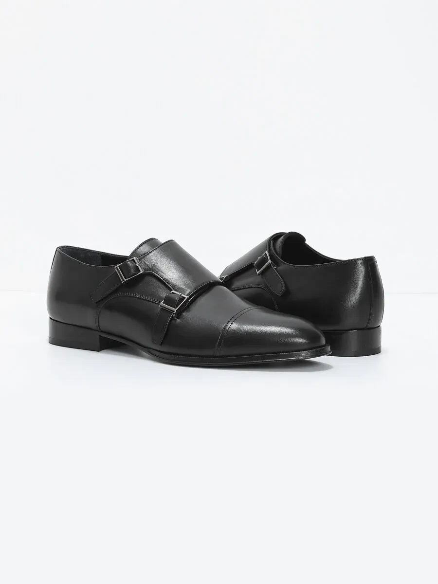 Black Leather Classical Loafer - 3