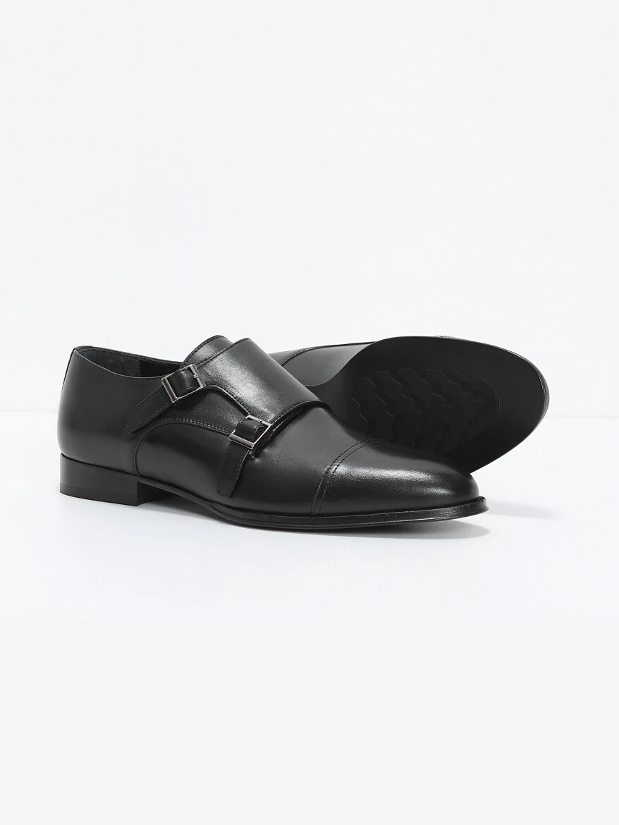 Black Leather Classical Loafer - 4