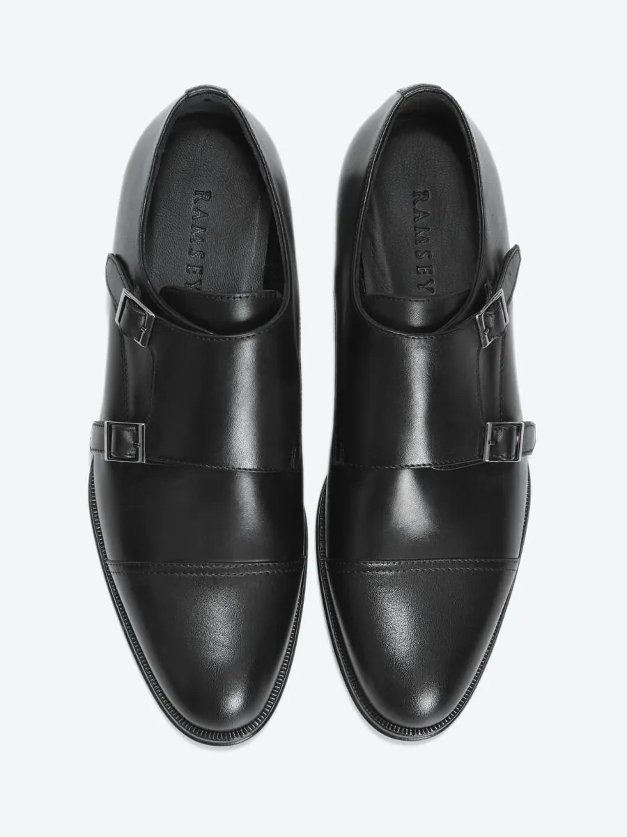 Black Leather Classical Loafer - 5