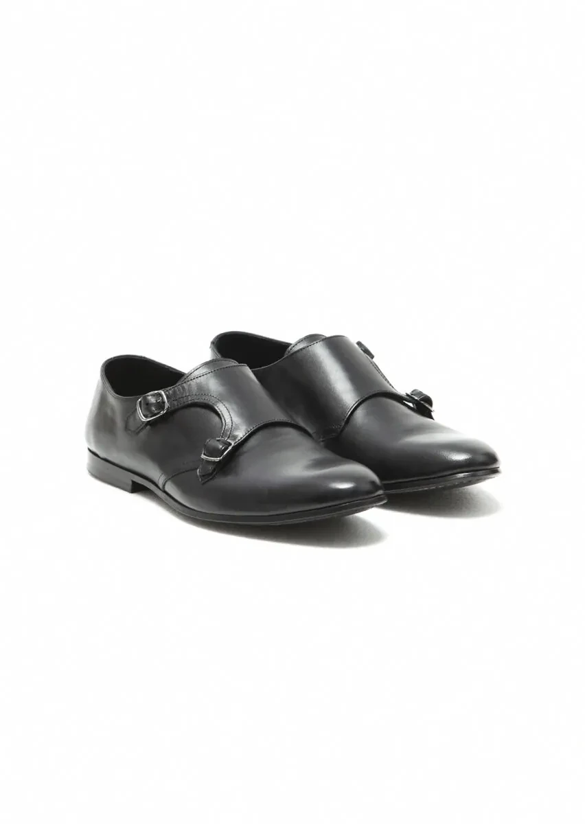 Black Leather Classical Loafer - 2