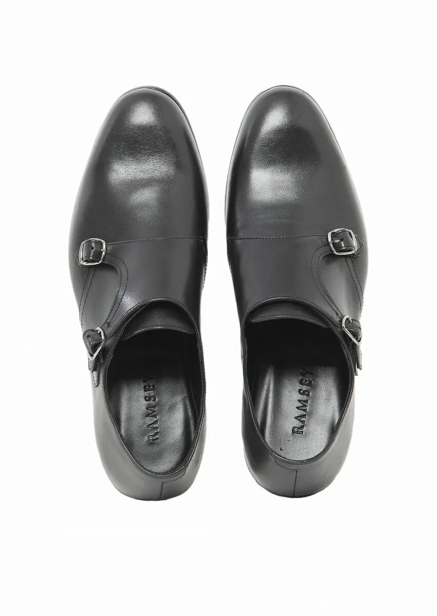Black Leather Classical Loafer - 6