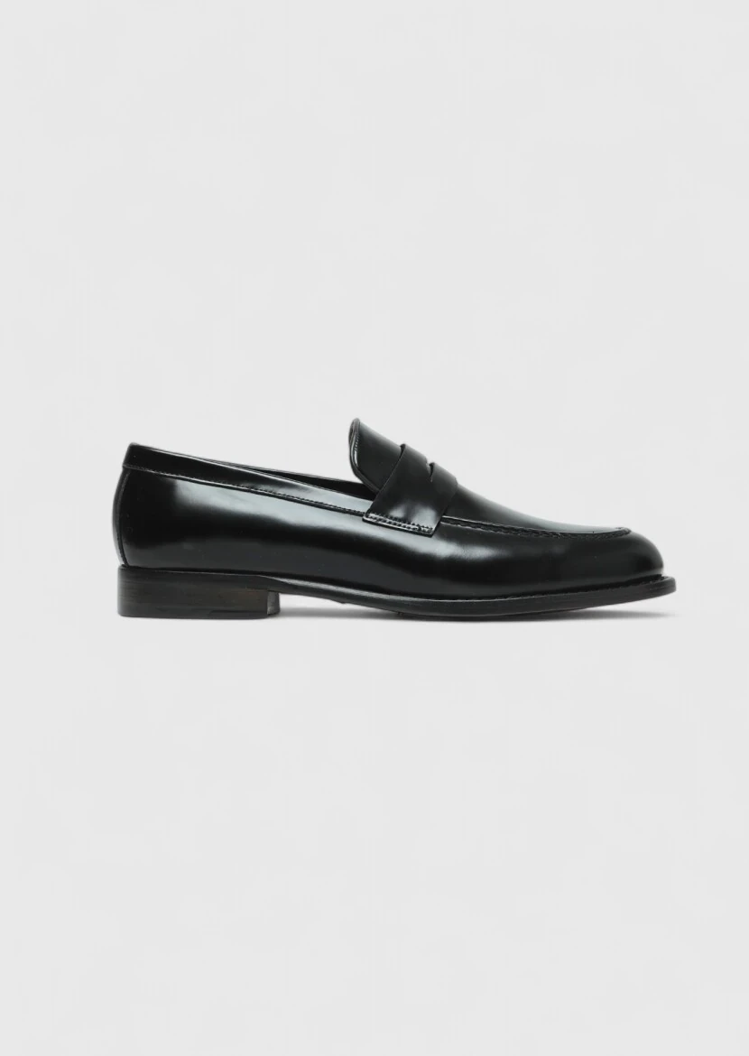Black Leather Classical Loafer - RAMSEY