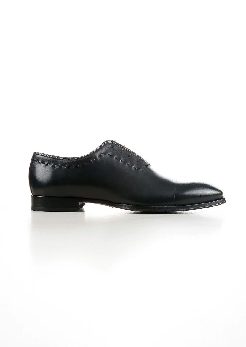 Black Leather Classical Shoes - 1