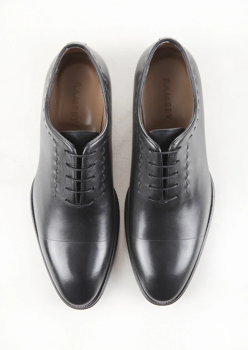 Black Leather Classical Shoes - 5
