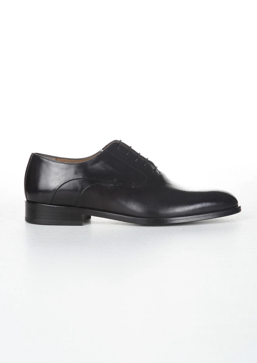 Black Leather Classical Shoes - 1