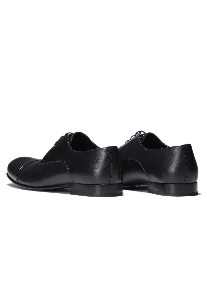 Black Leather Classical Shoes - 4