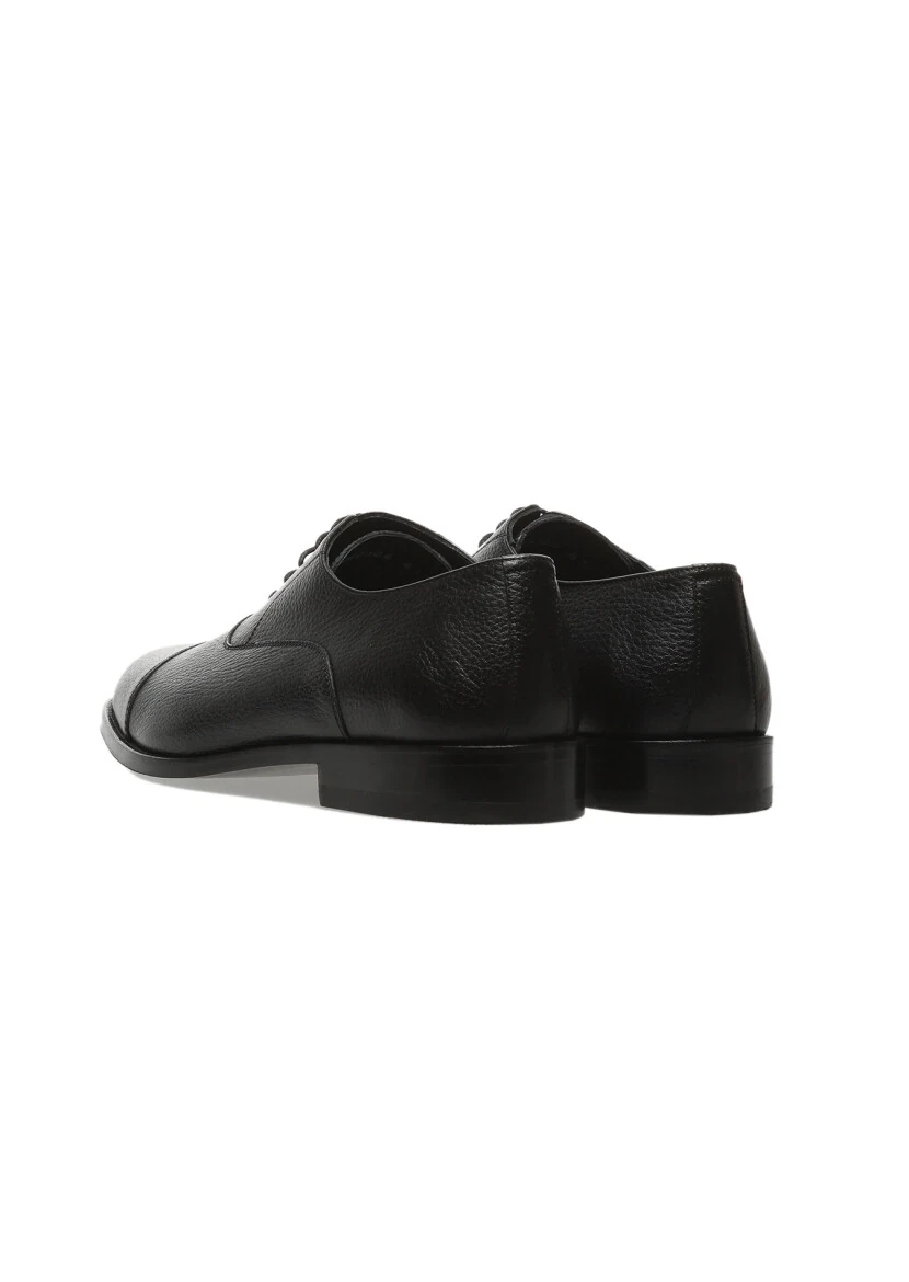 Black Leather Classical Shoes - 4