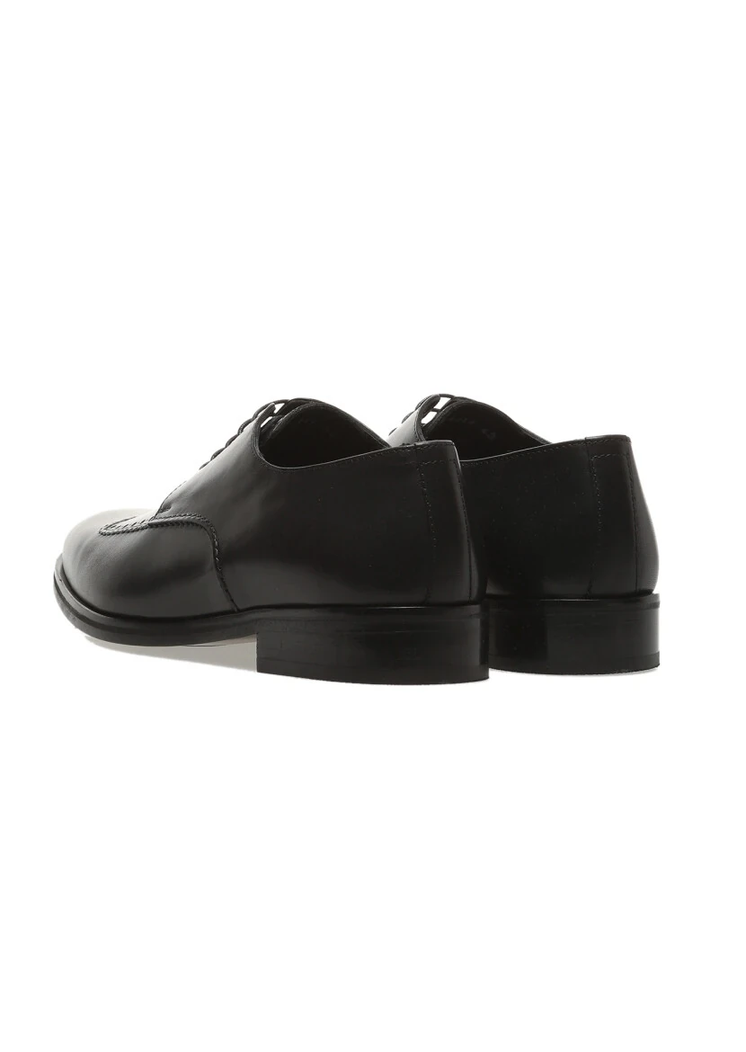 Black Leather Classical Shoes - 4