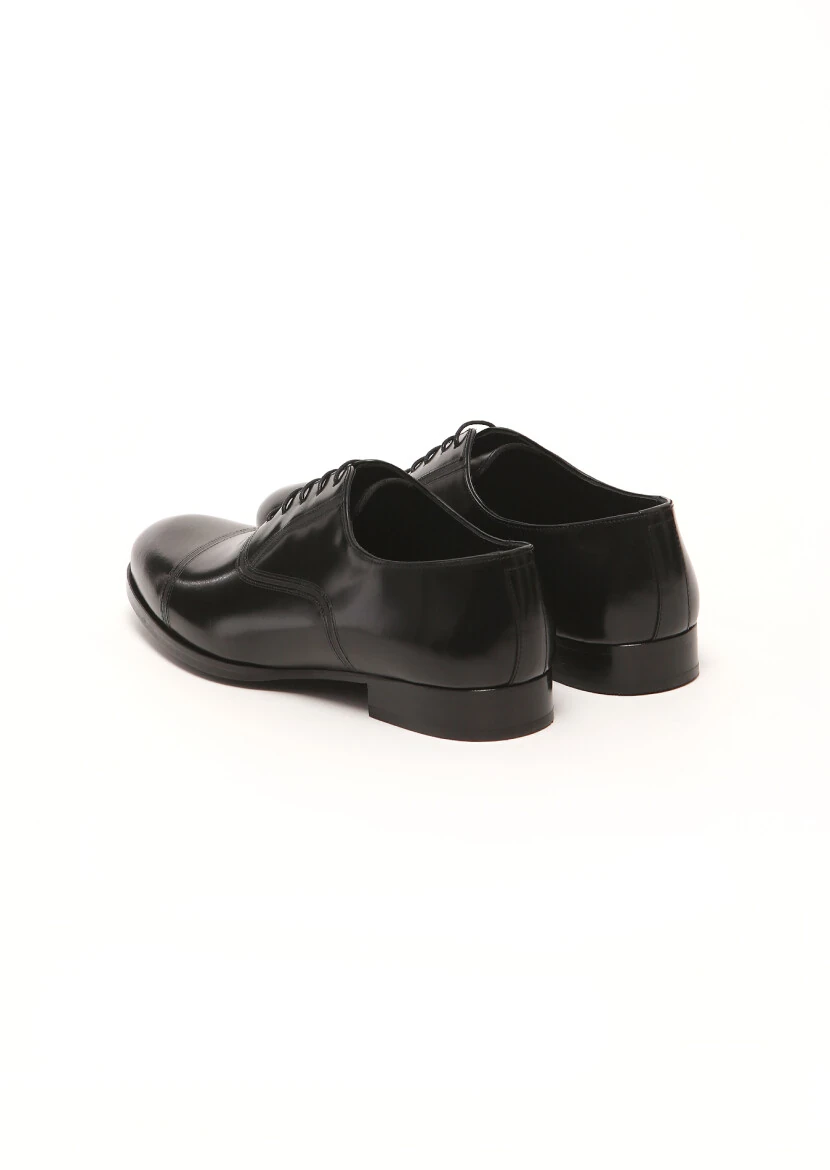 Black Leather Classical Shoes - 4