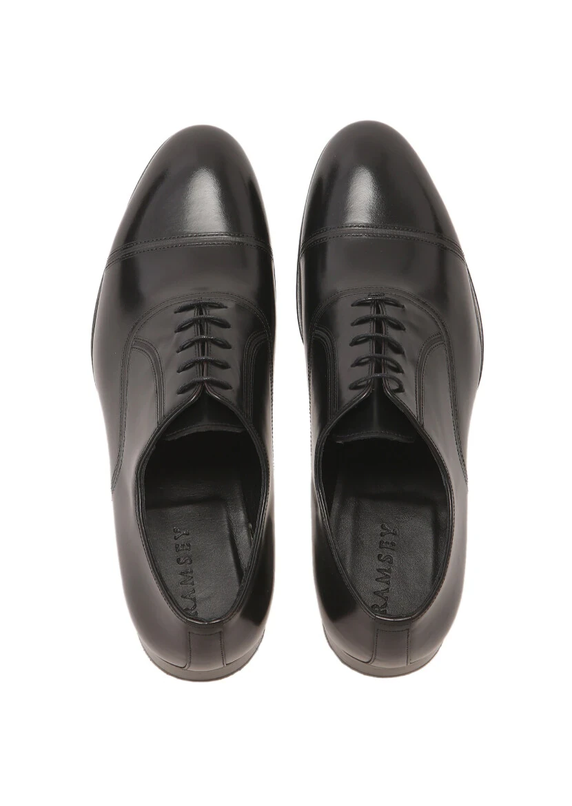Black Leather Classical Shoes - 6