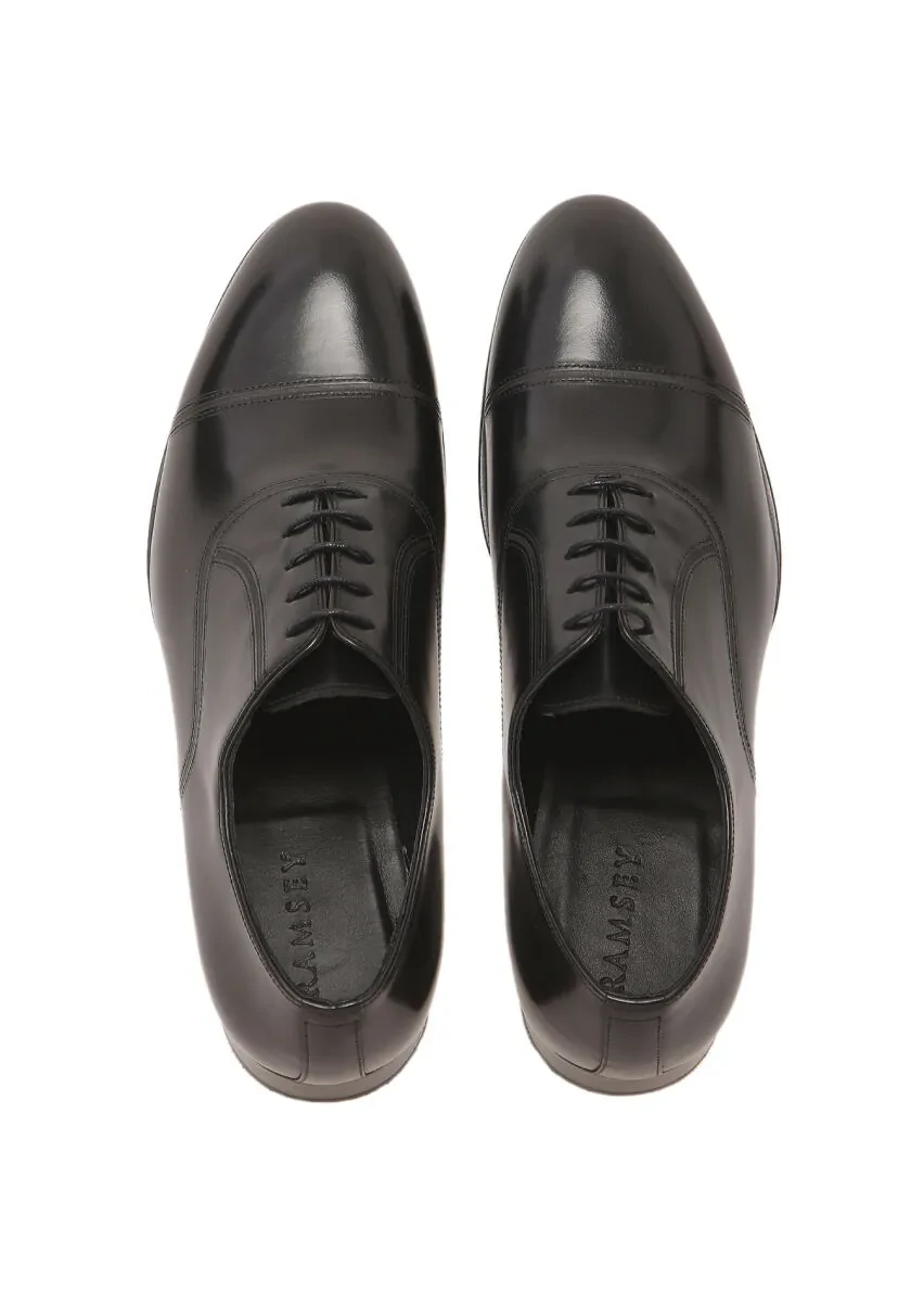 Black Leather Classical Shoes - 6
