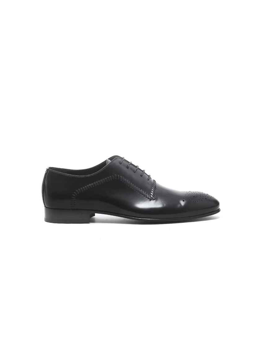 Black Leather Classical Shoes - RAMSEY