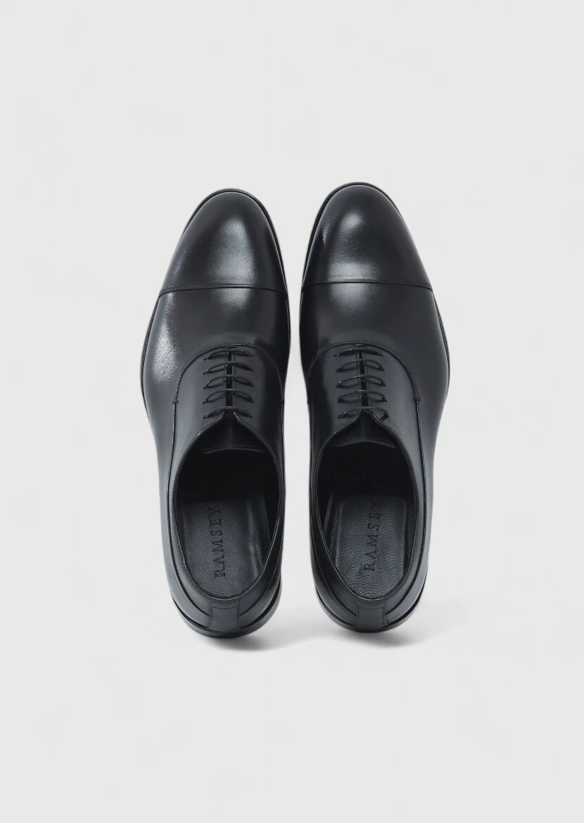 Black Leather Classical Shoes - 6
