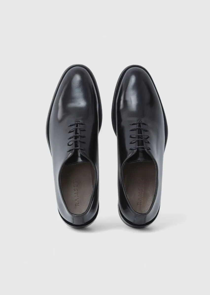 Black Leather Classical Shoes - 6