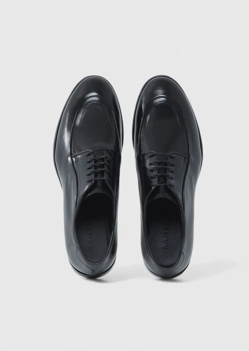 Black Leather Classical Shoes - 6