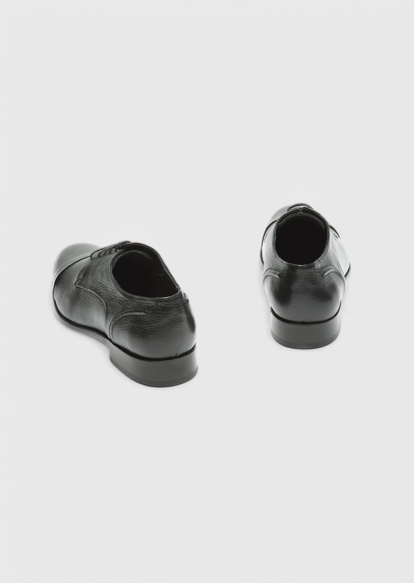 Black Leather Classical Shoes - 5