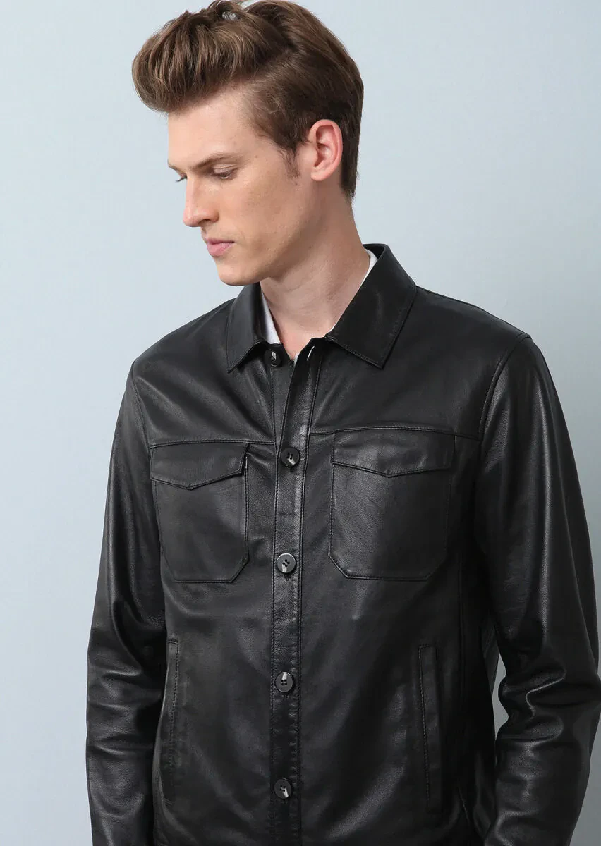 Black Leather Jacket - 2