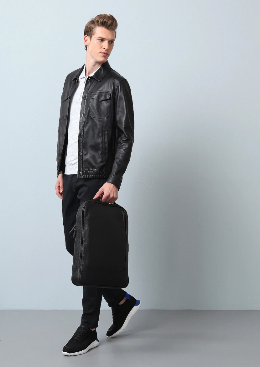 Black Leather Jacket - 3