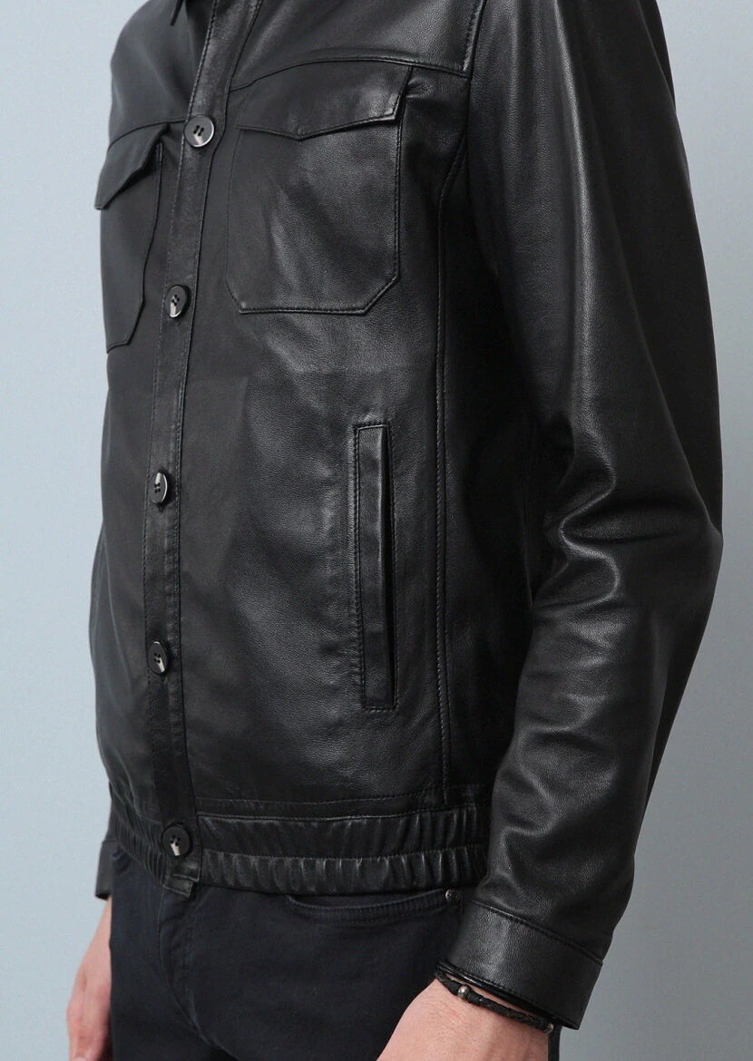 Black Leather Jacket - 4