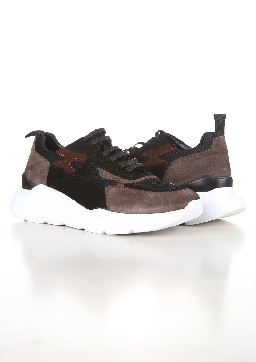 Black Leather Sneaker - 3