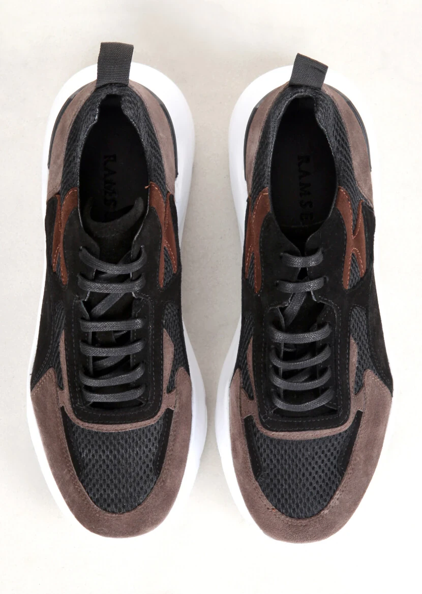 Black Leather Sneaker - 5