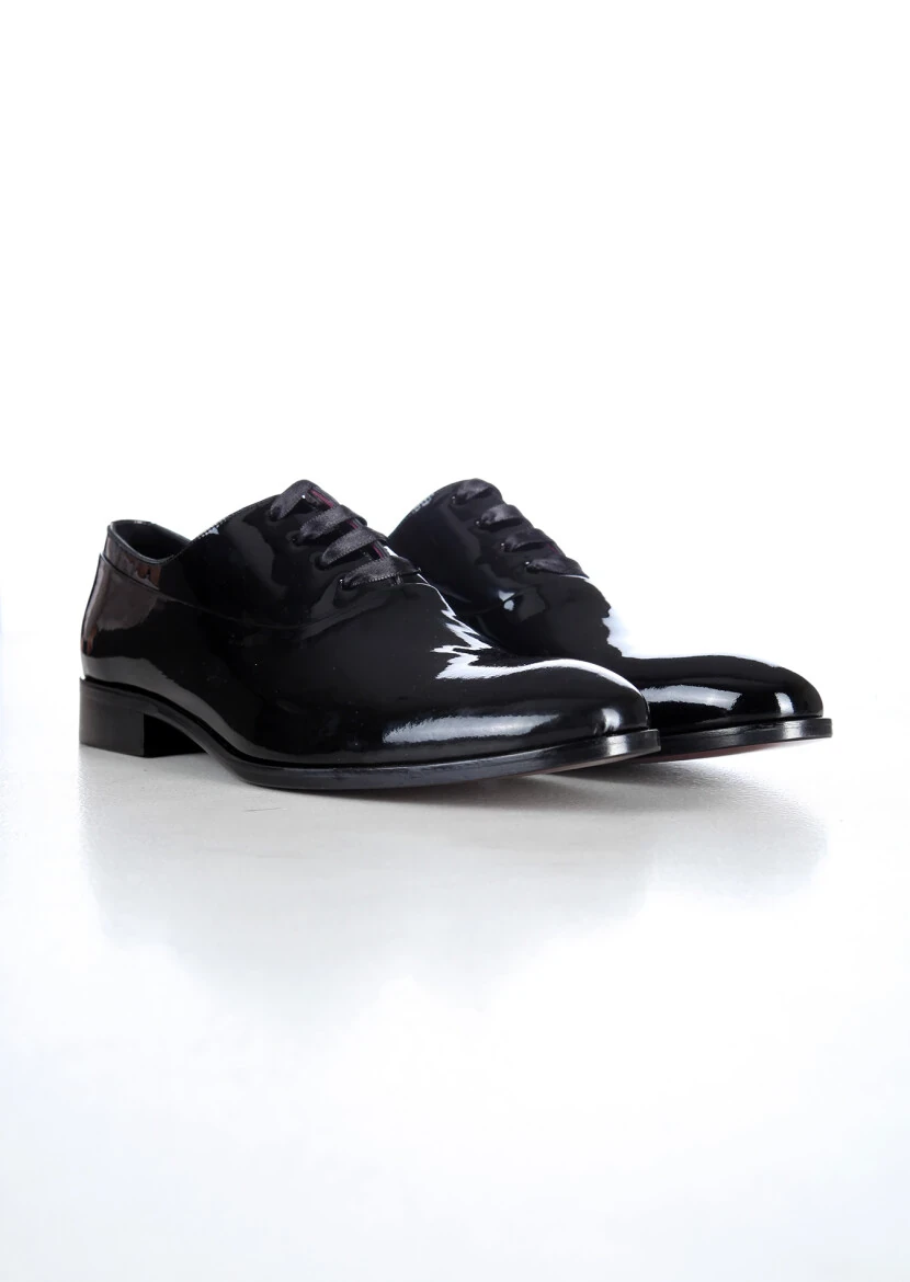 Black Patent Leather Classical Dress Shoes - 2