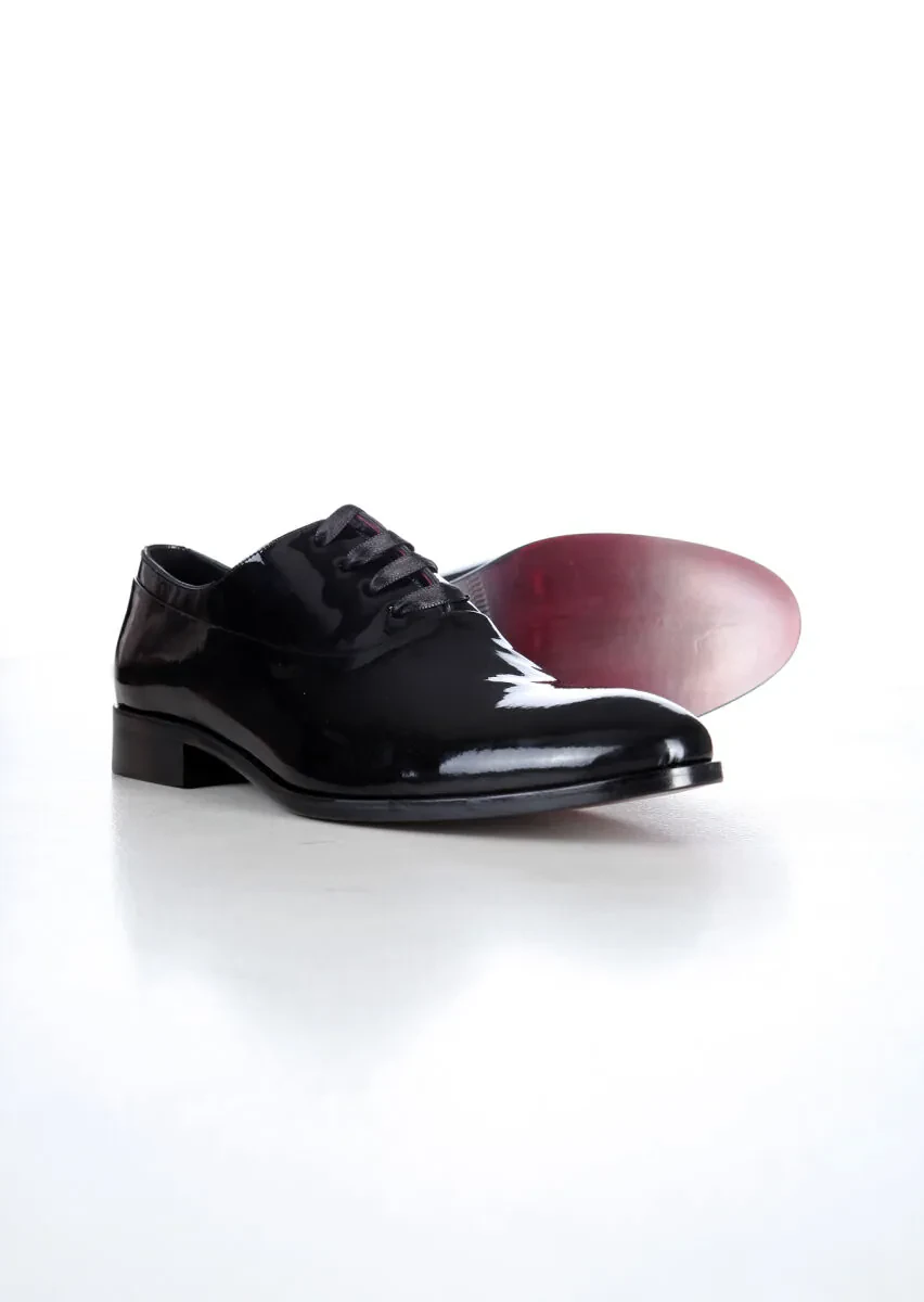Black Patent Leather Classical Dress Shoes - 3