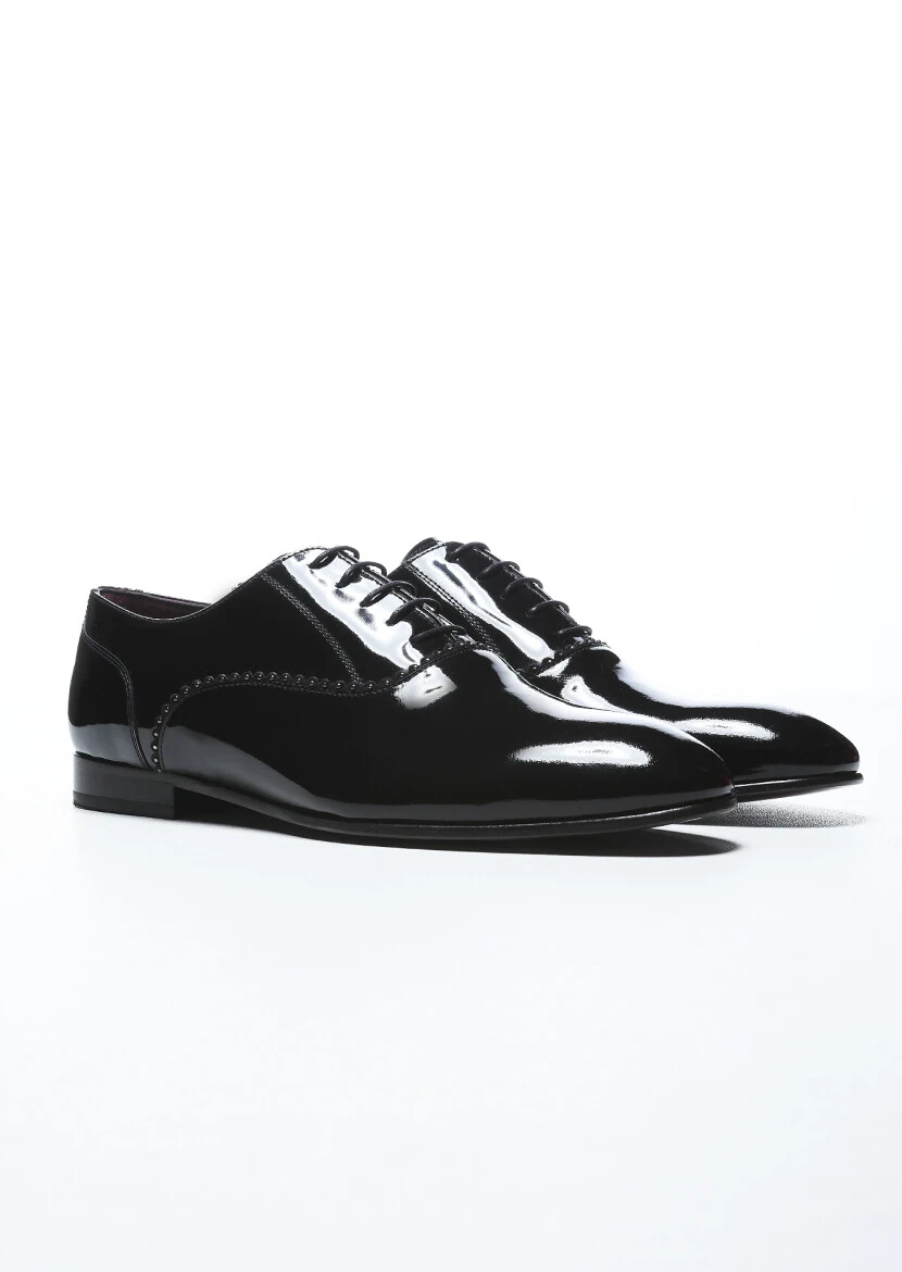 Black Patent Leather Classical Dress Shoes - RAMSEY