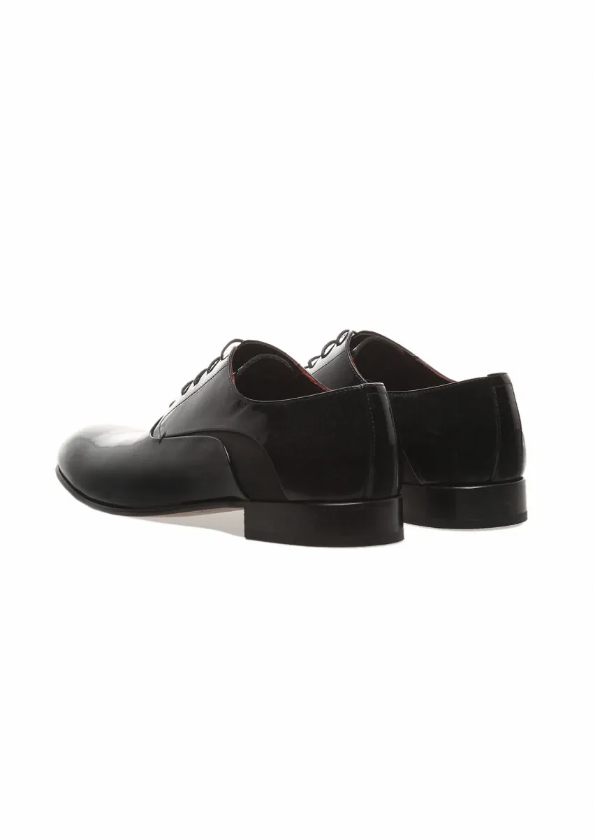 Black Patent Leather Classical Dress Shoes - 4